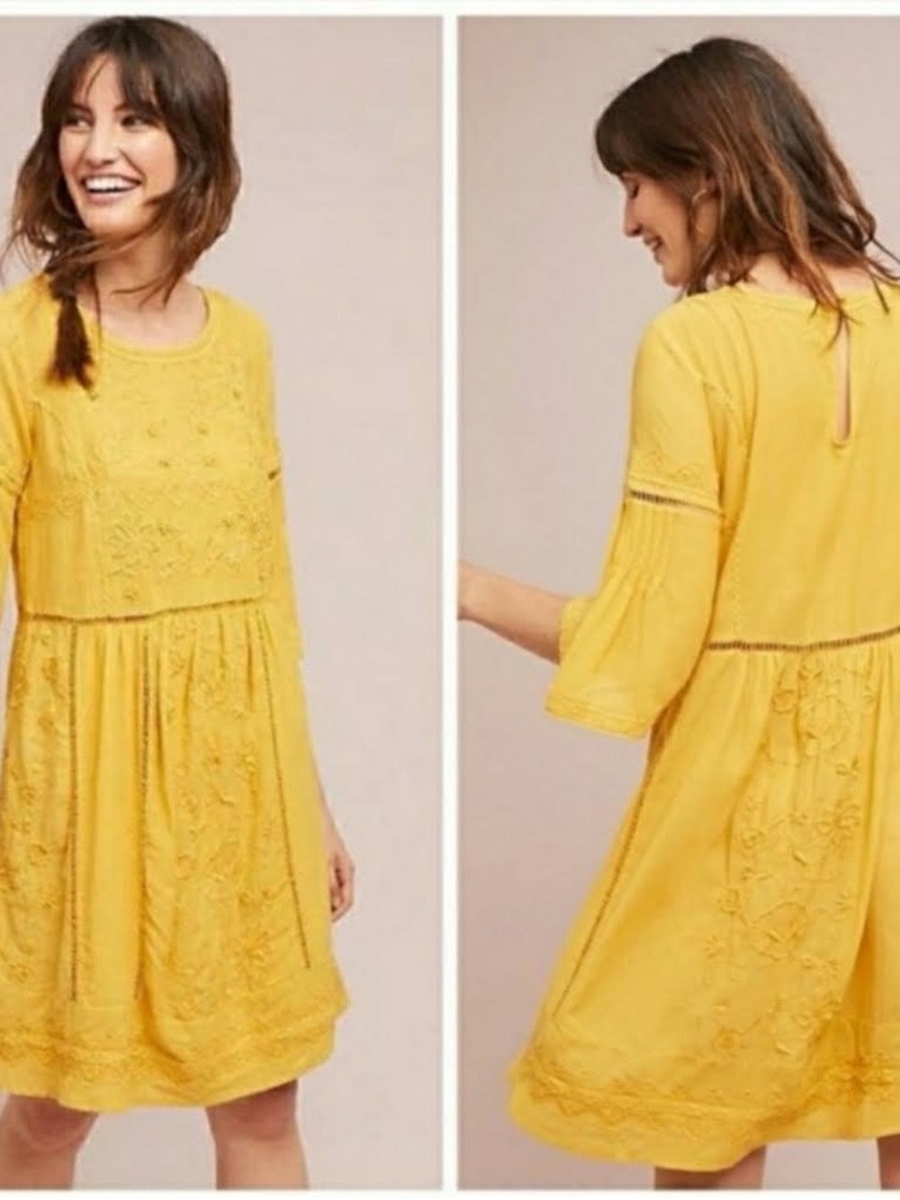 Anthropologie Akemi + Kin mini dress | Small | Embroidered Boho